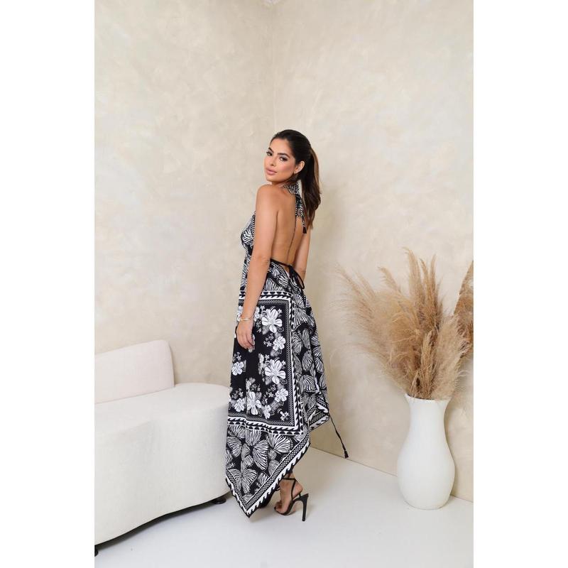 Vestido Indiano Longo - Lenço Tamanho Único Costa Nua