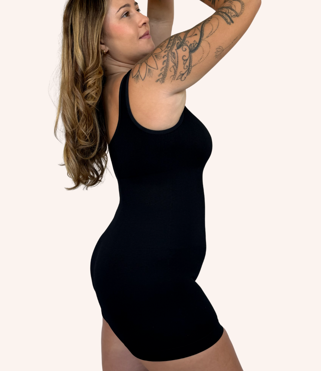 Combo Shaper Canelado - Regata | Body | Macaquinho