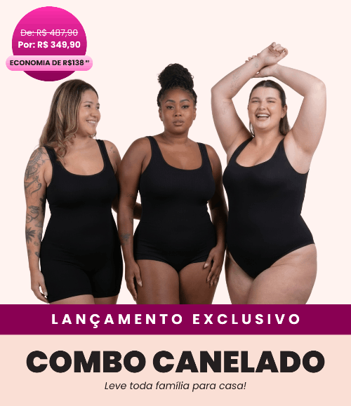 Combo Shaper Canelado - Regata | Body | Macaquinho
